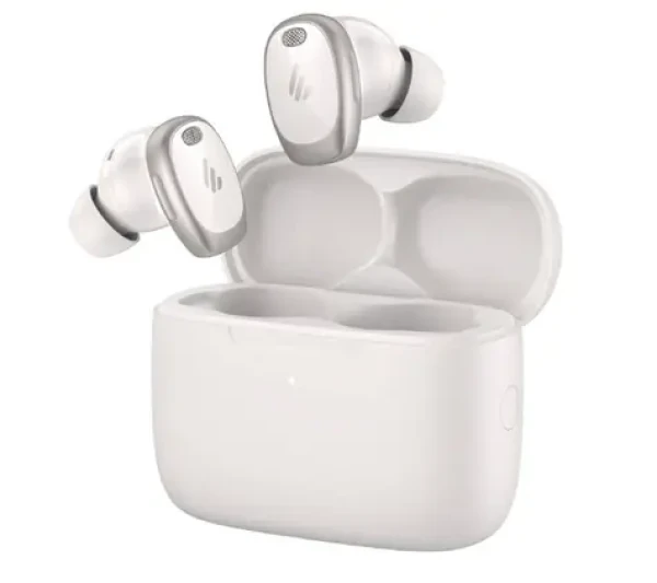 EDIFIER NeoDots bílá / bezdrátová sluchátka / mikrofon / TWS / Bluetooth 5.4 / IP55 / dobíjecí pouzdro (47127-0)