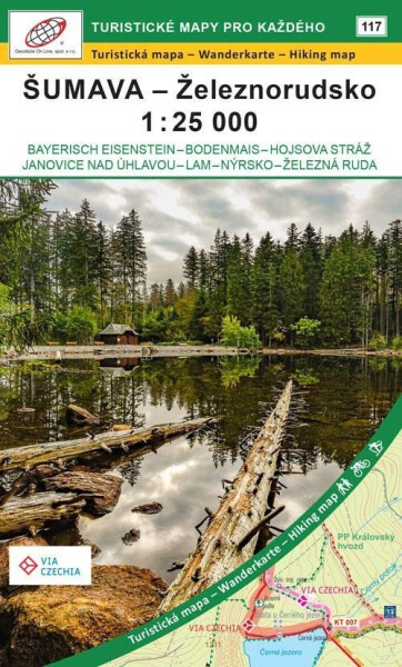Šumava Železnorudsko 1:25 000 117 Turistivké mapy pro každého