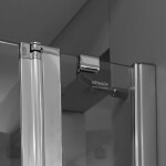 Aquatek - GLASS R13 100x80 CHROM Sprchová zástěna, výplň sklo - frost GLASSR13-21