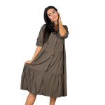 HOSH Dámské košilové šaty FATE Velikost: XL/XXL, Barva: Starorůžová