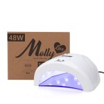 Startovací sada na nehty MollyLac s UV lampou Lux S1 48W, 14589