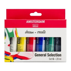 Talens Amsterdam sada akrylových barev 6x20 ml základní odstíny