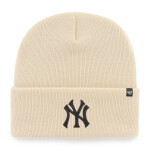 47 Brand Pánská zimní čepice New York Yankees MLB Haymaker '47 CUFF KNIT Natural