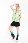 Lesklá dámská vesta mátové barvě model 17044010 Zelená Ann Gissy