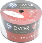 HP DVD-R 50 ks (HPP1650-) / DVD-R médium / 4,7 GB / 16x / Spindl balení (HPP1650-)
