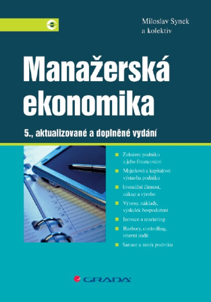Manažerská ekonomika - Miloslav Synek