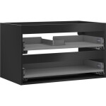 MEXEN - Box-A skříňka pro umyvadlo 80, 2 zásuvky, černá mat 91AX0-0800-470-2-71