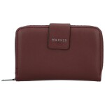 Trendy dámská koženková peněženka MaxFly Engli, tmavě vínová