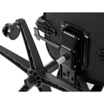 Kancelářská židle, černá síťovina, posuvný opěrák, plastový kříž, kolečka na tvrdé povrchy