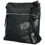 Stylová dámská koženková crossbody kabelka Felici, černá