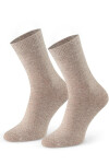 Dámské ponožky z jehněčí kůže 185 béžová melanž 38-40