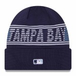 New Era Pánská zimní čepice Tampa Bay Rays MLB Authentic 2024 Clubhouse Beanie
