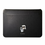 Karl Lagerfeld Saffiano Karl and Choupette NFT Computer Sleeve 13/14"" Black 57983114299