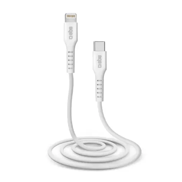 SBS TECABLELIGTC1W datový USB-C/Lightning, 1m, bílý