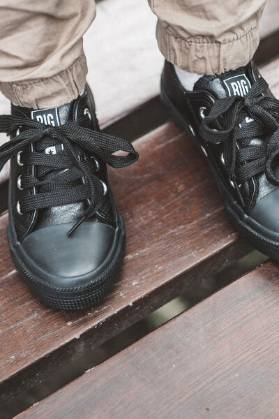 Dětské Kožené Tenisky BIG STAR JJ374311 Černá 22