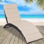 Melfin Polyratanové lehátko Sun Lounger černé