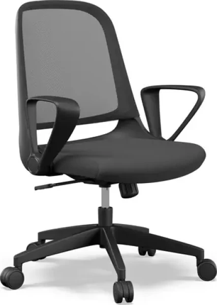 SENSE7 Sopty černá / Nastavitelné kancelářské křeslo / nosnost 120 kg (5902659845276)