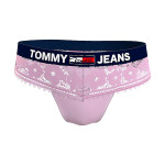 Dámská tanga Jeans Lace UW0UW03950-TOB - Tommy Hilfiger L