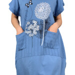 HOSH Dámské šaty Sora Velikost: UNI, Barva: Tmavě modrá