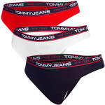 Tommy Hilfiger 3pack tanga kalhotky UW0UW047090WE Bílá/černá/červená S