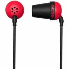 KOSS Plug Color červená / Špuntové sluchátka / 3.5mm jack / 1.2m (PLUG R)