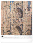 Nástěnný kalendář 2027 Notique Claude Monet, 48 x 56 cm