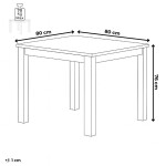Jídelní stůl 80x80cm, mdf AT-3005 WT