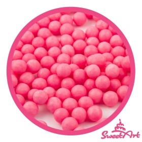 SweetArt cukrové perly růžové 7 mm (80 g)