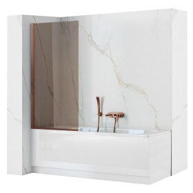 REA - Paravan vanový Elegant Brush Copper 80 REA-W5695
