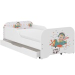 DumDekorace Dětská postel v kvalitním provedení pro malé piloty 160 x 80 cm
