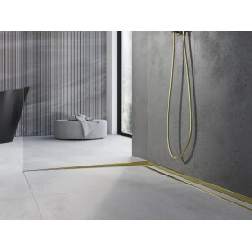 MEXEN - Line-B spádová lišta pro sklo 120 cm levá, zlato 185004120L