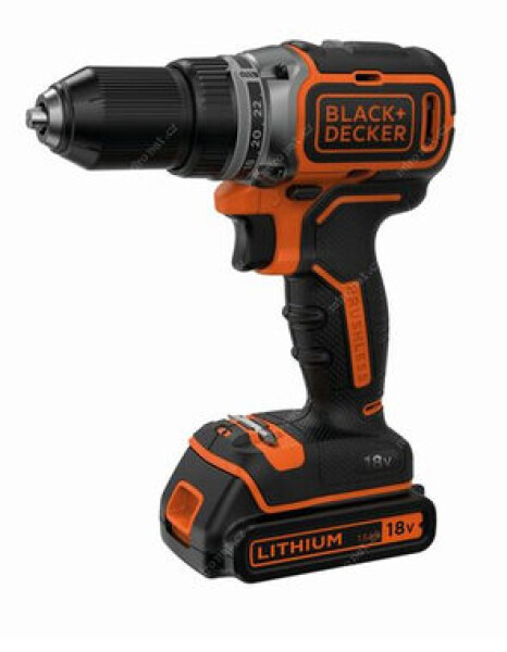 Black&Decker BL186K / Aku Vrtačka / 18V / 1x1.5Ah / 13mm sklíčidlo / 1650 ot-min / 52 Nm (BL186K)