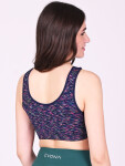 EVONA a.s. Dámská sportovní podprsenka FLO modrá/melír - PODPR.FLO MODRÁ/MELÍR 2XL/3XL