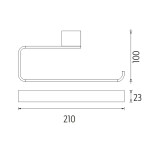Nimco Kibo chrom držák na ručníky 21 cm Ki 14060-26 Ki 14060-26