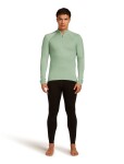 ICEBREAKER Mens 300 MerinoFine Polar LS Half Zip, Seaglass (vzorek) velikost: M