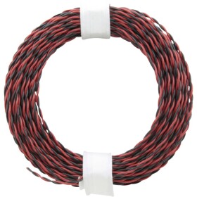 Donau Elektronik 210-10 lanko/ licna 2 x 0.04 mm² + 2 x 0.04 mm² červená/černá 10 m