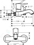 HANSGROHE - Metropol Classic Vanová baterie, chrom 31340000