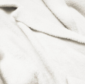Dlouhý vlněný přehoz přes oblečení typu "alpaka" v barvě ecru (7108) odcienie bieli ONE SIZE