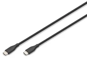 Digitus USB-C Silicone černá / Kabel / USB-C - USB-C / silikonový / 2 m (AK-300341-020-S)