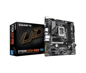GIGABYTE MB Sc LGA1700 B760M DS3H GEN5, Intel B760, 4xDDR5, 2xDP, 1xHDMI, 1xVGA, mATX EDF_1706236