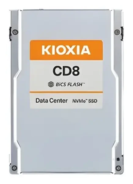 KIOXIA CD8-R 7.68TB / 2,5" PCIe 4.0 x4 / TLC / R: 7100 MB/s / W: 6000 MB/s / MTBF 2,5 mil. h / 5y (KCD8XRUG7T68)
