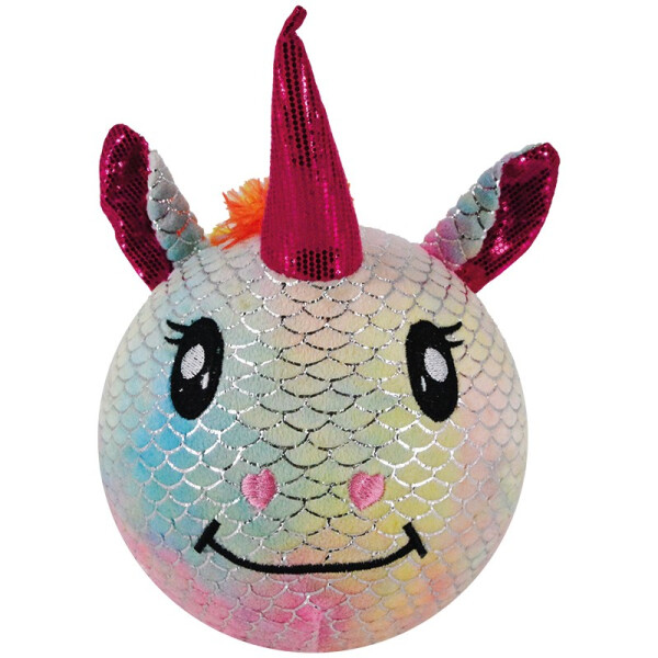 Nafukovací plyšový kamarád - Jednorožec duhový 15 cm - Sparkys