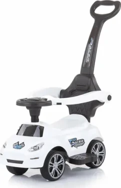 CHIPOLINO Odrážedlo s vodící tyčí Turbo White