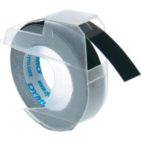 Obchod Šetřílek Dymo 3D S0898130, 9mm, bílý tisk/černý podklad - 10ks, originální páska