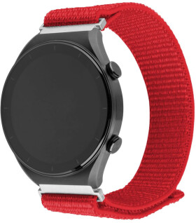 FIXED Nylonový řemínek Nylon Sporty Strap s Quick Release 22mm pro smartwatch červený (FIXNST2-22MM-RD)