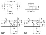 DURAVIT - Darling New Stojící WC, zadní odpad, s WonderGliss, alpská bílá 21390900001