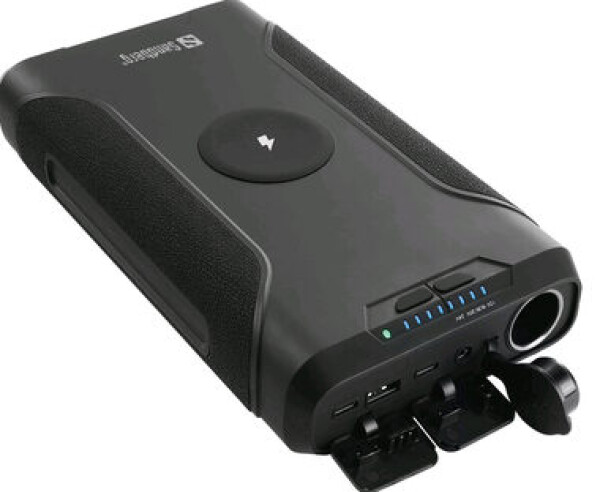 Sandberg Survivor Powerbanka 7 v 1 / 72000 mAh / bezdrátové nabijení / 2x USB-C / 1x USB-A / 1x DC / svítilna (420-64)