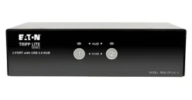 Eaton B004-DPUA2-K / KVM přepínač / DisplayPort / 4K 60Hz / USB hub / audio (B004-DPUA2-K)