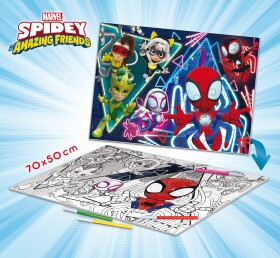 Spider-man Spidey Puzzle MAXI-FLOOR oboustranné 70x50 cm 35 dílků