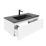 Koupelnová skříňka s umyvadlem SAT B-WAY 99x30x45 cm bílá lesk BWAY100WU4BB BWAY100WU4BB